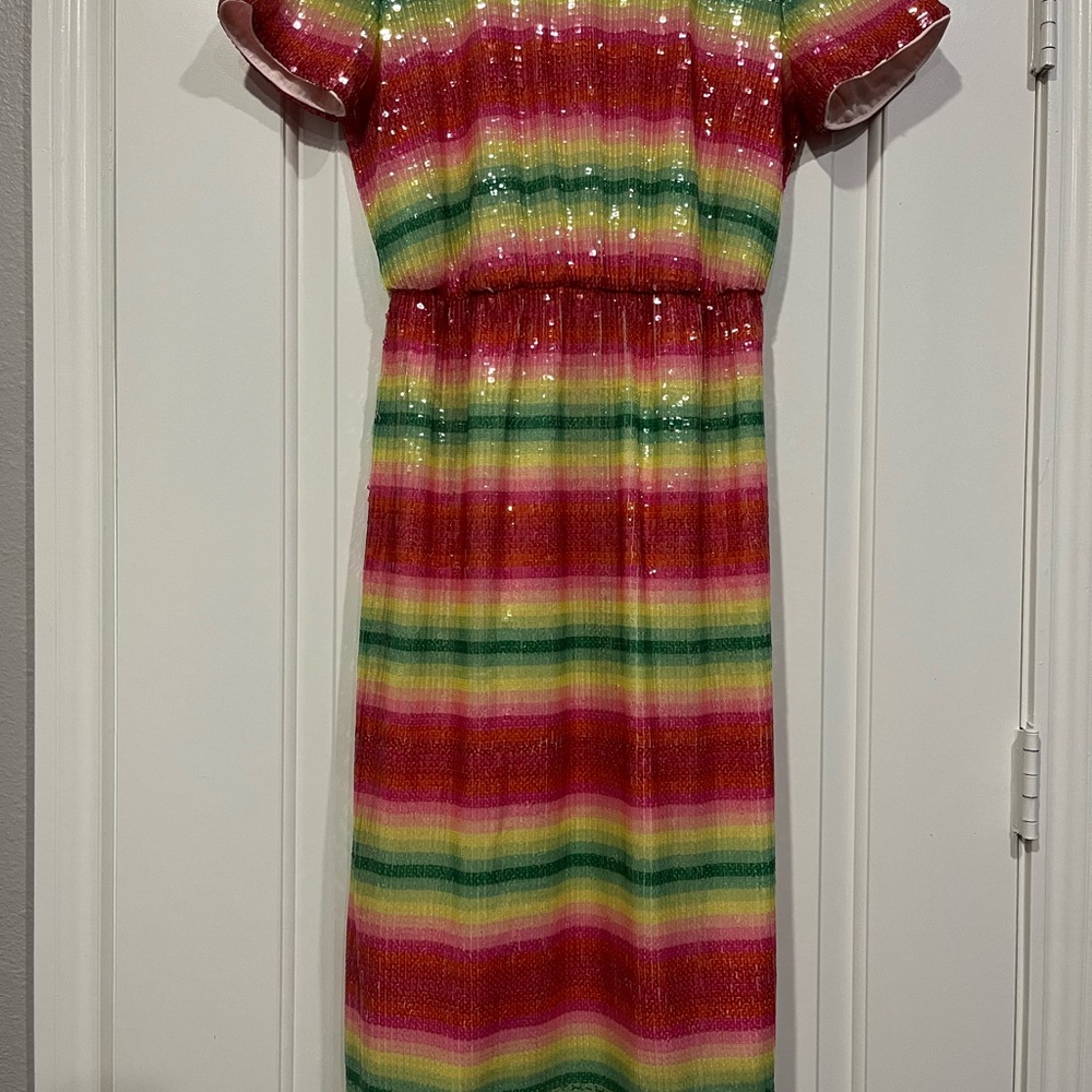 J. Crew Colorful Striped Dress